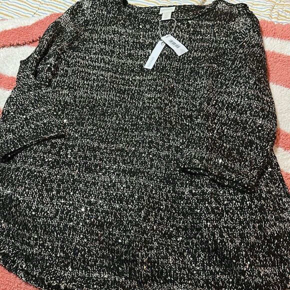 NWT Chico's Shelley Pullover Cold Shoulder Size L - Picture 3 of 7